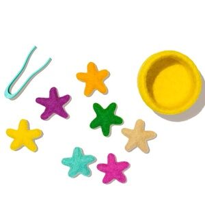 Lovevery Transfer Tweezers & Felt Stars (Companion Play Kit)